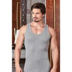 Berrak Erkek Gri Askılı Atlet,%100 Pamuklu, 3XL Beden, 6'lı Set