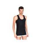Berrak Erkek Siyah Pamuk Atlet, 3'lü Paket, 2XL Beden