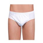 Berrak Erkek Slip Külot, Pamuklu, 3'lü Paket, Beyaz, 2XL