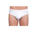 Berrak Erkek Slip Külotu, Pamuklu, 6'lı Paket, Beyaz, S Beden