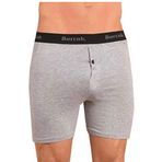 Berrak İç Giyim Erkek Düğmeli Likralı Uzun Paçalı Boxer 5li Paket M Beyaz