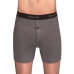 Berrak İç Giyim Erkek Düğmeli Likralı Uzun Paçalı Boxer 5li Paket XL Füme