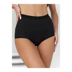 Berrak Kadın 3'lü Toparlayıcı Yüksek Bel Slip Külot, Siyah, 2XL