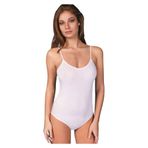 Berrak Kadın İp Askı Çıtçıtlı Body, Beyaz, L Beden, 3 Adet Set
