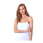 Berrak Kadın Modal İnce İp Askılı Atlet, Beyaz, L/XL Beden