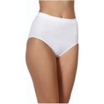 Berrak Yumuşak Kumaş Kadın Külot 3'lü Paket Düz Pamuklu Lastikli Slim Fit Ekstra Yüksek Bel - Beyaz
