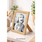 BERRAVIA 15x21 cm Doğal Ahşap Çerçeveli Masaüstü Resim Çerçevesi, Fotoğraf Çerçevesi, AHŞAP