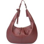 Berry Düğüm Askılı Omuz Çantası - Bordo