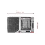 Berry Store KK-9803 Taşınabilir Küçük Boy Cep Radyosu - Fm/mw/sw1 10 Band Pilli Radyo