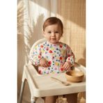 Berrybright Tropikal Meyve Desenli Su Geçirmez Cepli Kollu Bebek Mama Önlüğü - Blw Uyumlu Leke Tutmaz Aktivite Önlüğü 6-24 Ay - Çok Renkli - Standart
