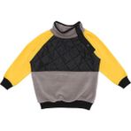 Berselüx Dağcı Omuzdan Çıtçıtlı Kapitoneli Kız-Erkek Unisex Çocuk Polar Sweatshirt Gri, Sarı, Siyah 1-8 Yaş. - 1 - 2 Yaş