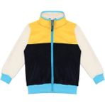 Berselüx Kanarya Tam Boy Fermuarlı Yarım Balıkçı Yaka, Cepli Unisex Kız-Erkek Çocuk Polar Sweatshirt, Sarı, Lacivert, Beyaz 1-8 Yaş - 3 - 4 Yaş