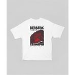 Berserk Guts Cursed Since 1989 Baskılı Unisex Oversize Anime Karakter Tişört - Beyaz - XS