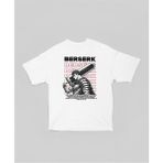 Berserk Guts Tasarım Baskılı Unisex Oversize Anime Dizi Karakter Tişört - Beyaz - 2XL