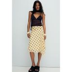 Bershka Asimetrik puantiye midi etek