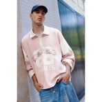 Bershka Baskılı uzun kollu polo sweatshirt