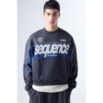 Bershka Bisiklet yaka baskılı sweatshirt