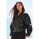 Bershka Deri biker ceket