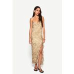 Bershka Desenli midi elbise