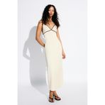 Bershka Kontrast saten midi elbise