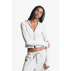 Bershka Modal yumuşak fermuarlı kapüşonlu sweatshirt