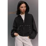 Bershka Zımba detaylı fermuarlı kapüşonlu sweatshirt