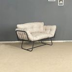 Berta Concept Bhusra Krem Katlanır Yataklı İkili Koltuk Mekanizmalı Kanepe