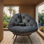 Berta Concept Contempo Luxe Füme Modern Berjer Koltuk – Geniş Oturma Alanlı Konforlu Tekli Koltuk | Premium Tasarım