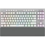 Beru Beyaz 2.4g + Bt Wireless Rgb Red Swıtch Mekanik Gaming Oyuncu Klavye Slim Low Profile Tkl