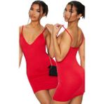 Beru Najmaddin Askılı Mini Elbise Najmaddin - XL - Kırmızı