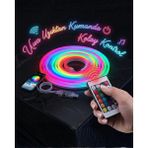 Beruflic 3 Metre Rgb Akıllı Neon LED Şerit Işık Telefon ve Kumanda Kontrollü Ambiyans Aydınlatma - Renkli - standart