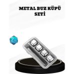 Beruflic 304 Paslanmaz Çelik Buz Küpü Seti Sulandırmadan Soğutan Yeniden Kullanılabilir - Renkli - standart