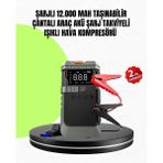 Beruflic 4’ü 1 Arada Powerbank Özellikli Araç Akü Şarj Takviye Cihazı - Renkli - standart