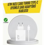 Beruflic 67W Turbo Hızlı Şarj Adaptörü ve Type-C Kablo Güvenli Şarj Teknolojisi - 1 - Renkli