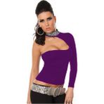 Beruflic B101432 Pul Payet Aksesuarlı Bluz - Mor - XS