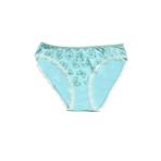 Beruflic Berrak Kadın İçin Kenarları Beyaz Dantelli Mavi Renk Bikini Kod 11242