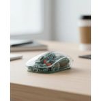 Beruflic Bluetooth ve 2.4g USB Destekli Pilli Kablosuz Şeffaf Mouse - 1