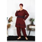 Beruflic Büyük Beden Tesettür Mayo 7XL-8XL-9XL-10XL Bordo
