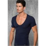 Beruflic Doreanse Yırtık Yaka Erkek T-Shirt 2820 - Kahve