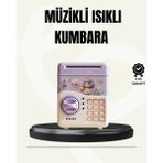 Beruflic Elektronik Şifreli Atm Görünümlü Çocuk Kumbarası Mor - Renkli - standart