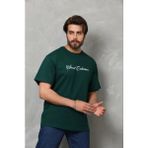 Beruflic Erkek Baskılı T-Shirt Kısa Kol Bisiklet Yaka Regular Fit Rahat Kalıp Günlük Tişört - Çağla - Çağla Yeşili - 2XL