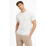 Beruflic Erkek Bisiklet Yaka Tişört Regular Kalıp Basic Pamuklu Günlük Kullanım Tshirt - Beyaz