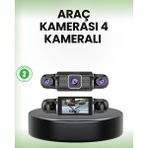 Beruflic Gps’li 4 Kameralı Araç Iç Dış Kayıt Sistemi 1080P Wifi Destekli