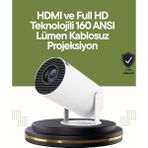 Beruflic HDMI ve USB Girişli Uzun Ömürlü Ampullü Projeksiyon