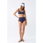 Beruflic Kadın Basic Lacivert Pedli Yüksek Bel Bikini Takımı
