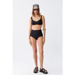 Beruflic Kadın Siyah Pedli Kare Yaka Yüksek Bel Bikini Takımı