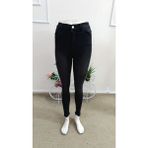 Beruflic Kadın Yüksek Bel Yırtık Desenli Skınny Kot Pantolon - Siyah - 2XL
