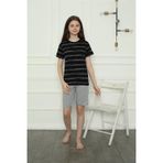 Beruflic Kız Çocuk Penye Şortlu Pijama Takım Siyah