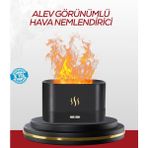 Beruflic LED Işıklı Buhar Makinesi Alev Efektli Kumandalı Oda Nemlendirici - Çok Renkli