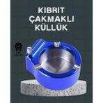 Beruflic Masa Üstü Çakmaklı Küllük Paslanmaz Metal Gövde - Renkli - standart